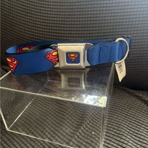 DC Comics Superman Dog Collar - Blue and Red
